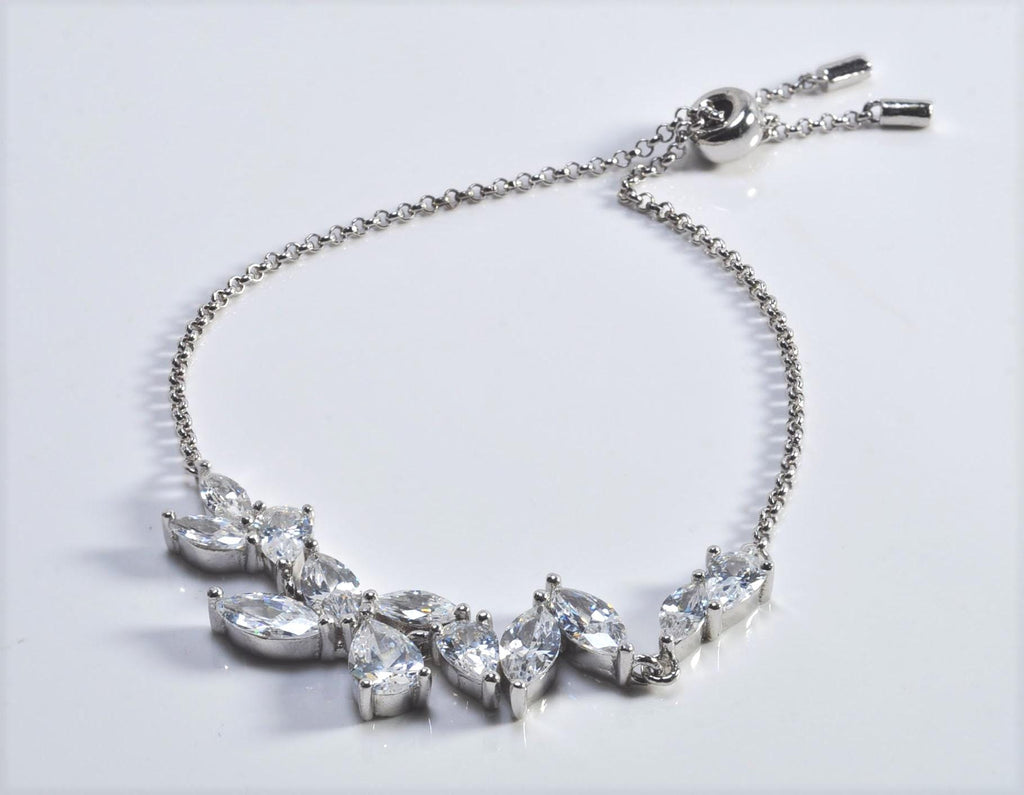 Handmade Zircon Gemstone 925 Sterling Silver Bracelet: December Birthstone