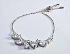 Handmade Zircon Gemstone 925 Sterling Silver Bracelet: December Birthstone