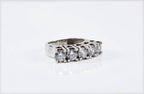 Handmade Zircon 925 Sterling Silver Ring, Handcrafted Zircon Jewelry,Wedding Ring Gift, Anniversary Gift for Her