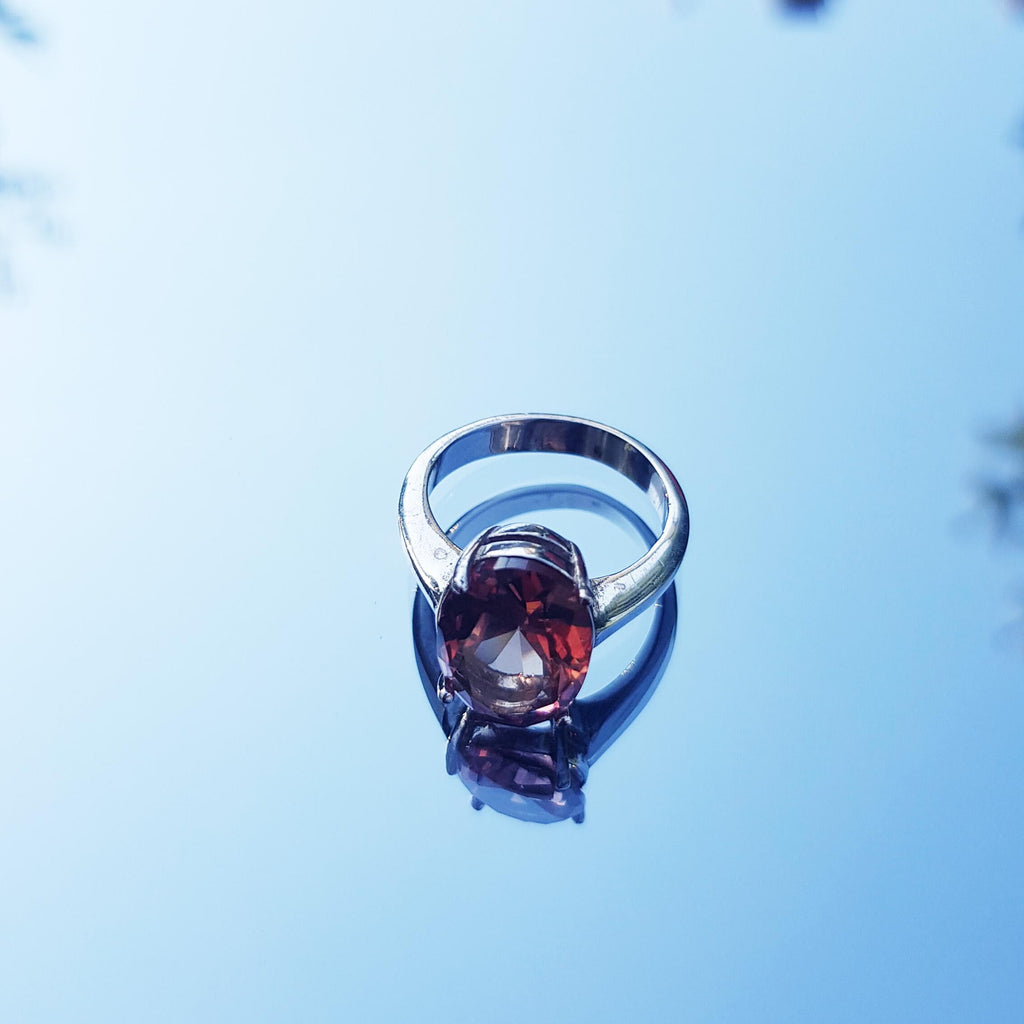 Handmade Color Changing Sultanite Silver Ring: Turkish Gemstone Jewelry