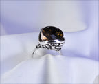 Handmade Sultanite Silver Ring, Color Change Gemstone Jewelry