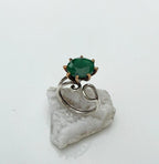 Handmade Green Agate Ring: 925 Sterling Silver, Harmony Jewelry