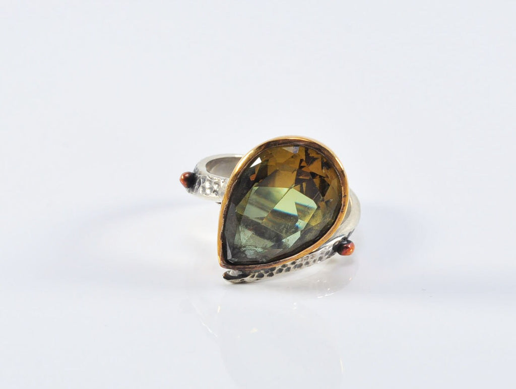 Handmade Color Changing Sultanite Silver Ring, Handcrafted Sultanite Jewelry,Wedding Ring Gift, Sultanite Anniversary Ring,Gift for Her